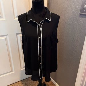 Liz Claiborne shear non see through blouse in xl